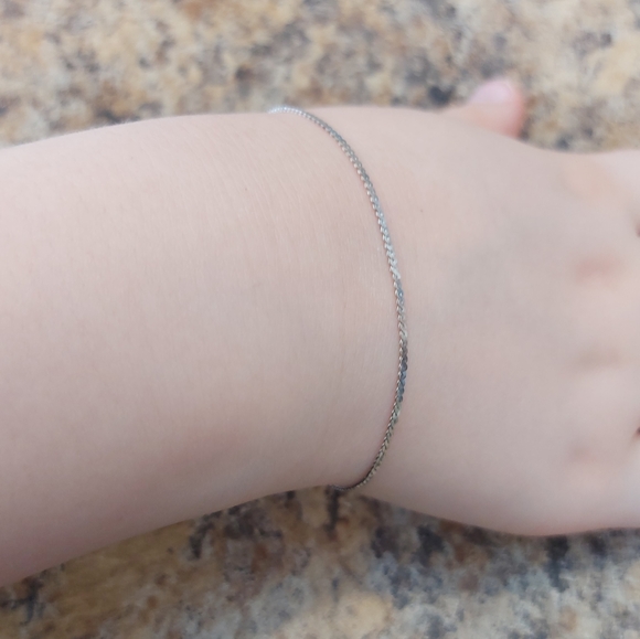 925 SILVER BRACELET WITH CLASP - Picture 2 of 3